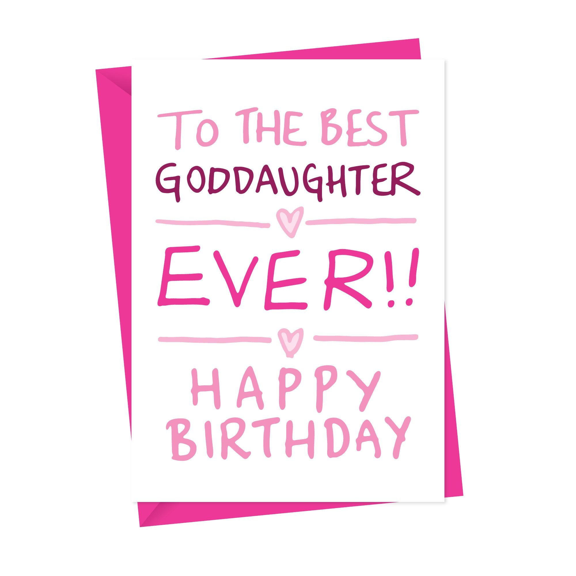 Best Goddaughter Birthday Card A Is For Alphabet