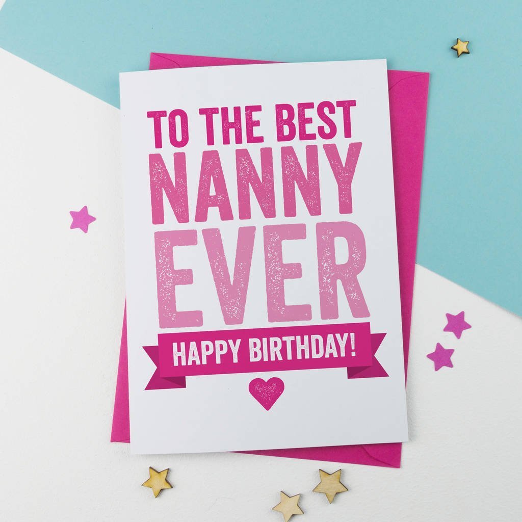 grannynannynanna birthday card birthday card unique card