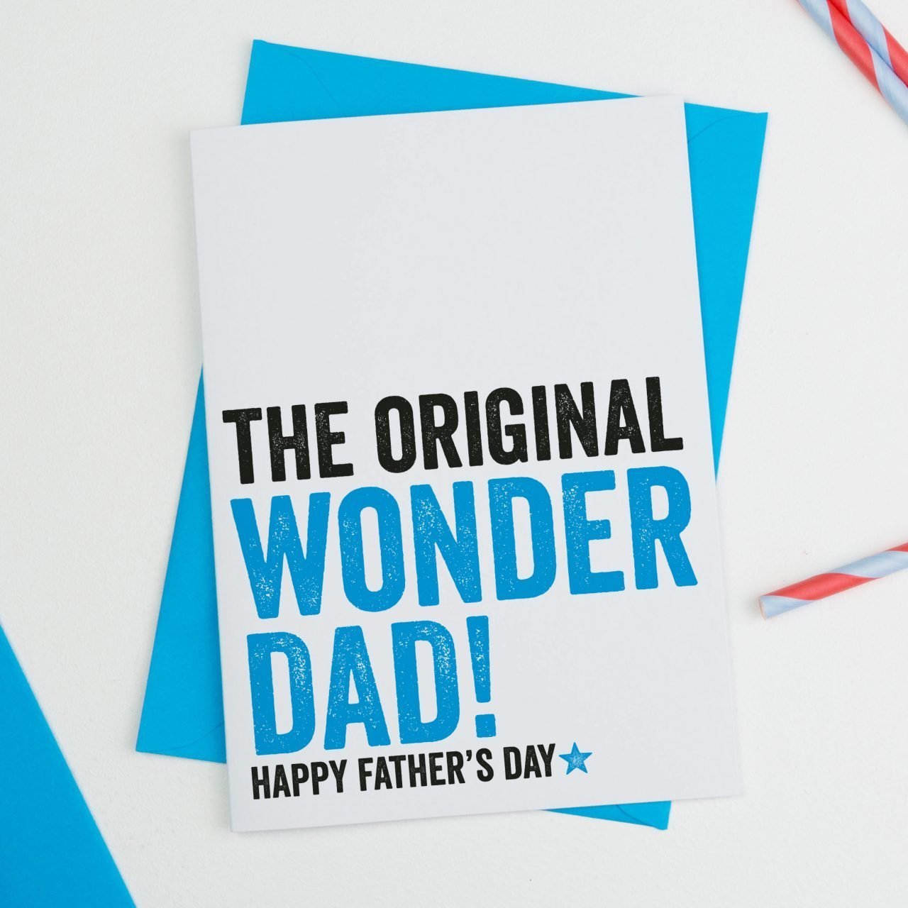 Original Wonder Dad Fathers Day Card - Father's Day Card