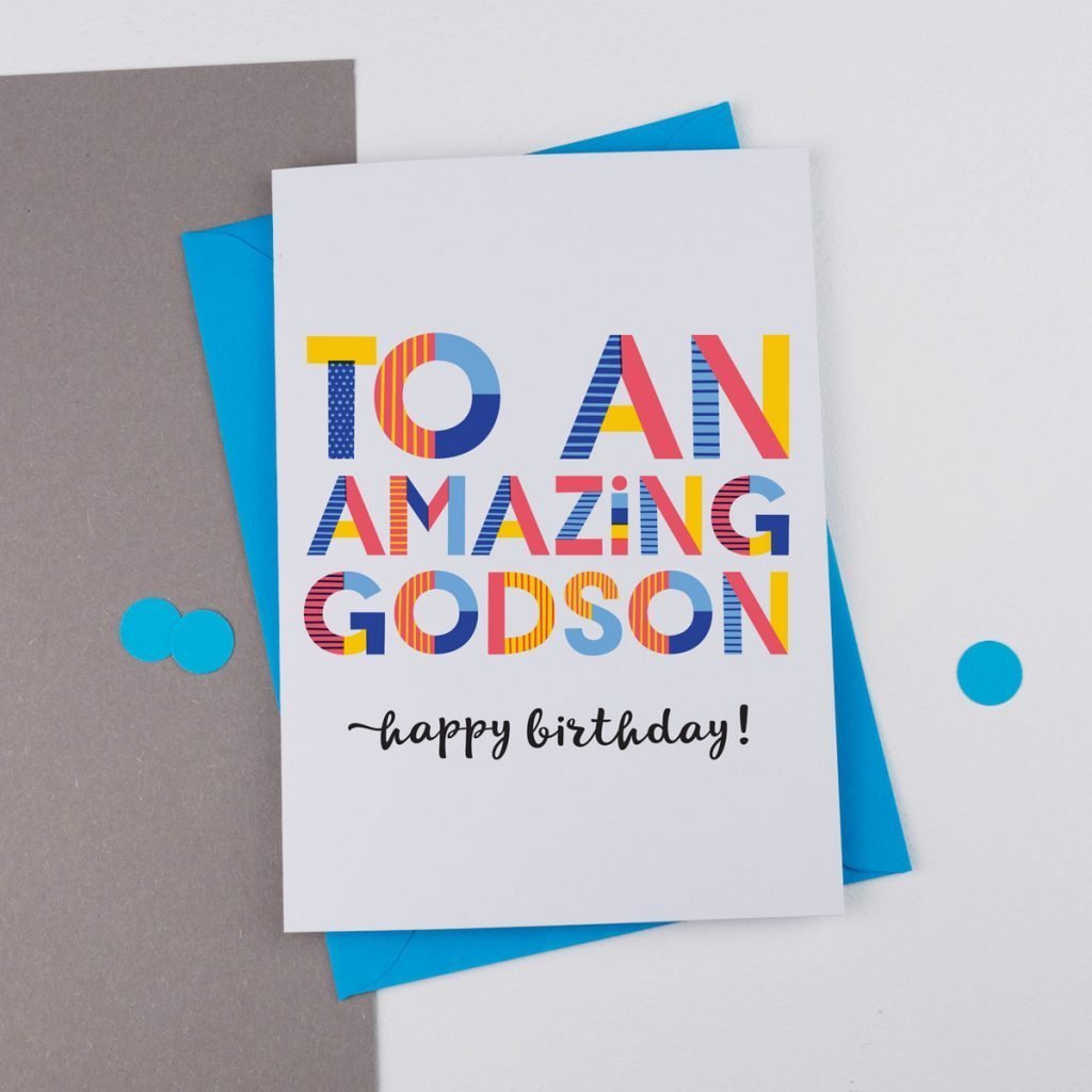 Amazing Godson Card - Personalised Card - All Purpose