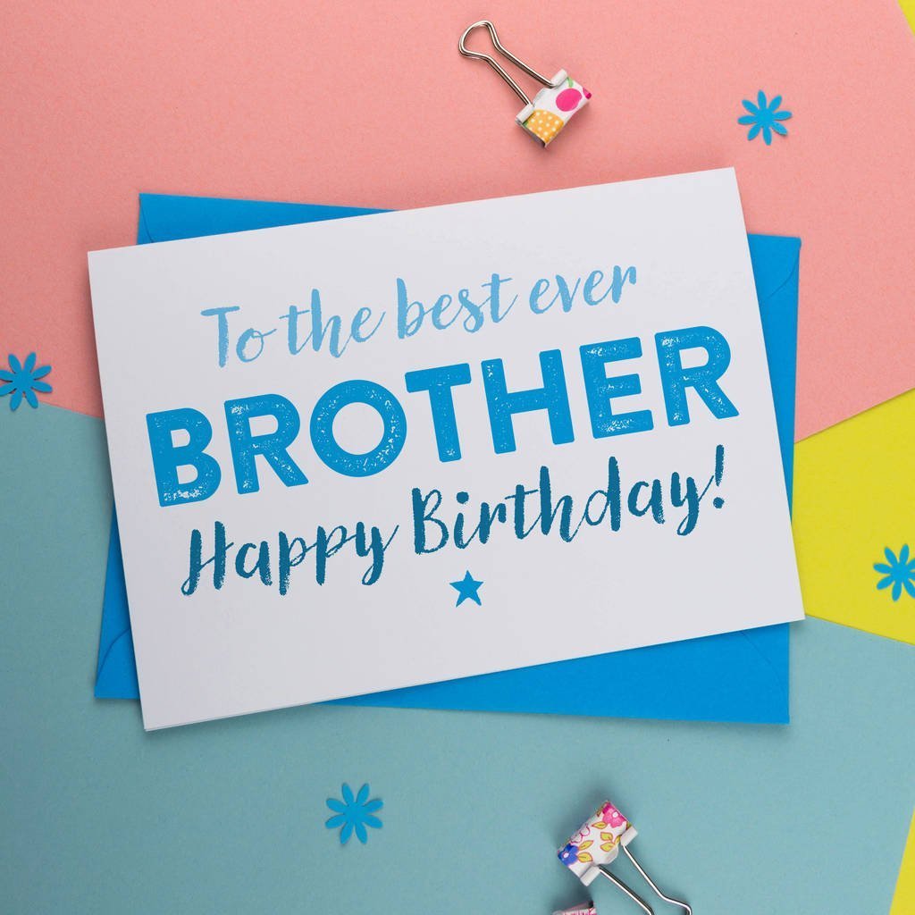 Canvas Birthday Card For Brother Birthday Card A is
