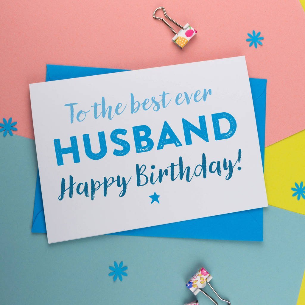 Canvas Birthday Card For Husband - Birthday Card - A is for Alphabet