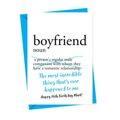 personalised boyfriend birthday card