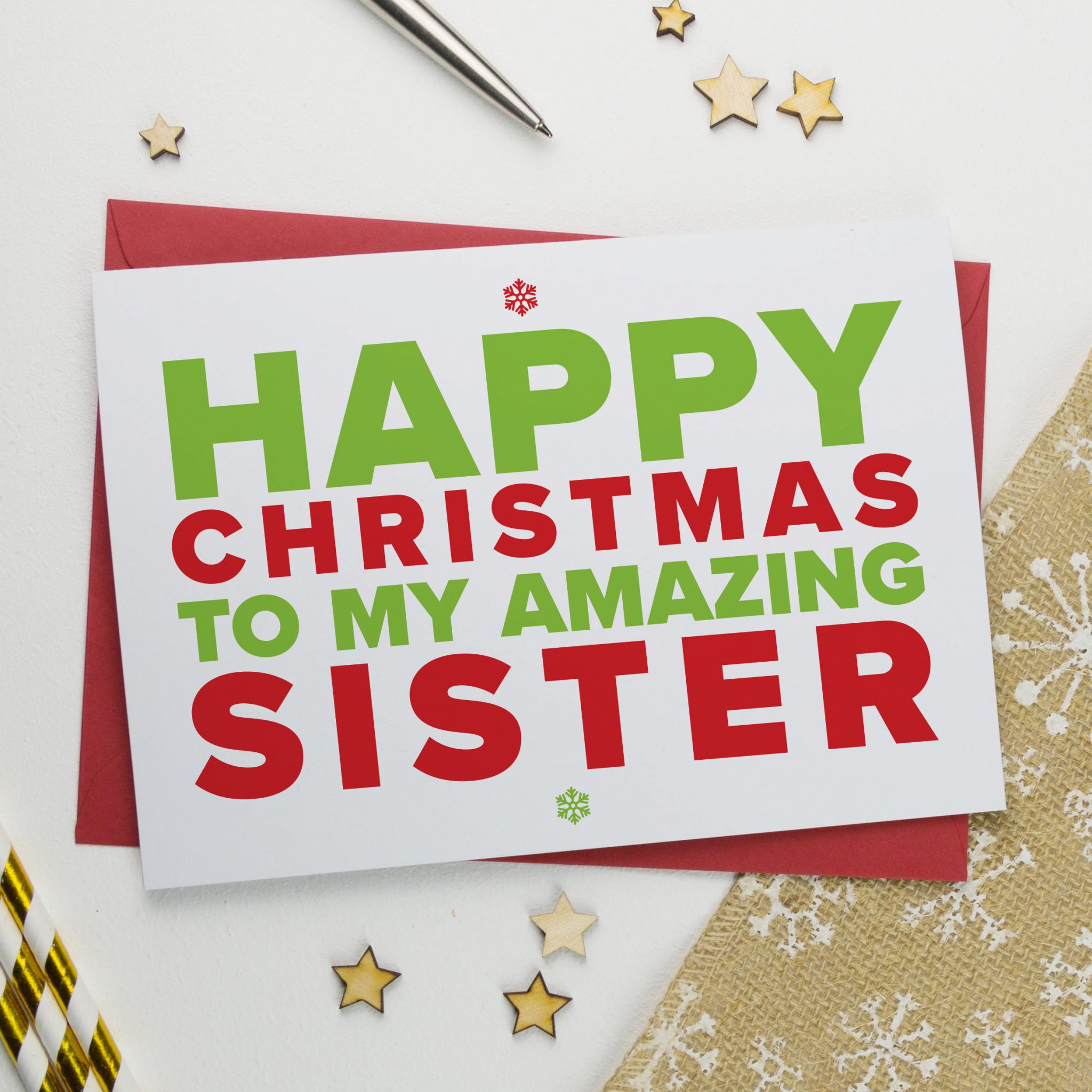 Christmas Card For An Amazing Sister Aisforalphabet 
