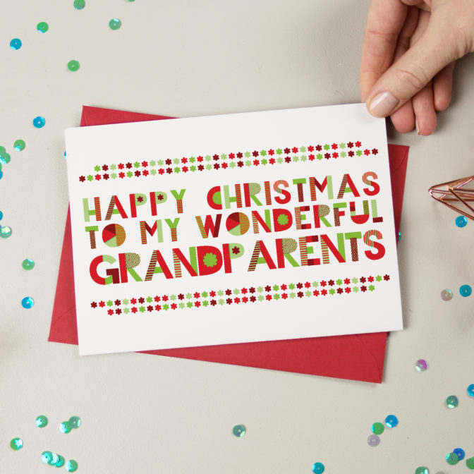 Wonderful Grandparents Christmas Card