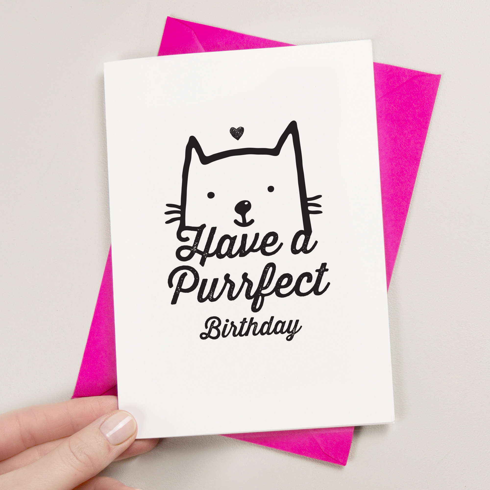 A Purrfect Birthday Card For Cat Lovers - A is for Alphabet