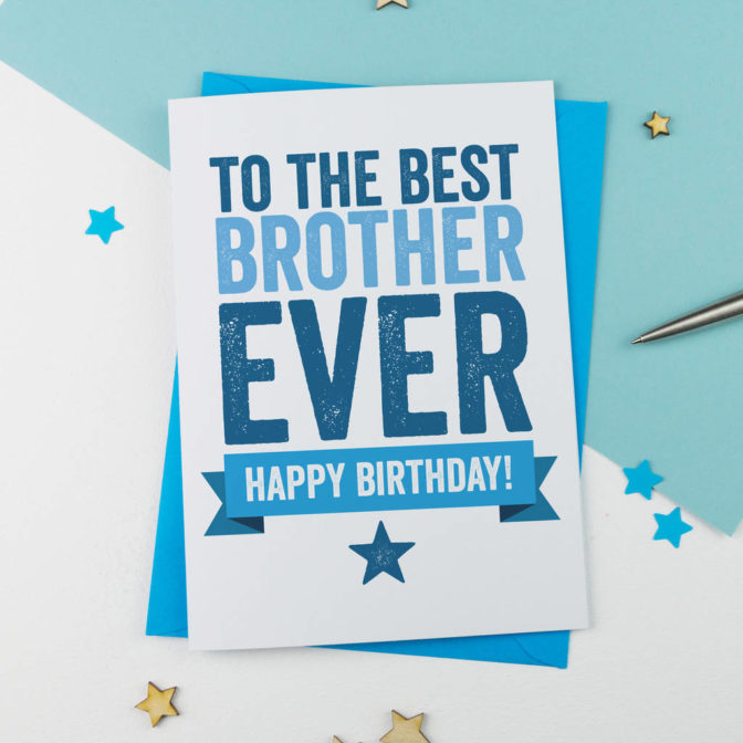 Brother Birthday Card