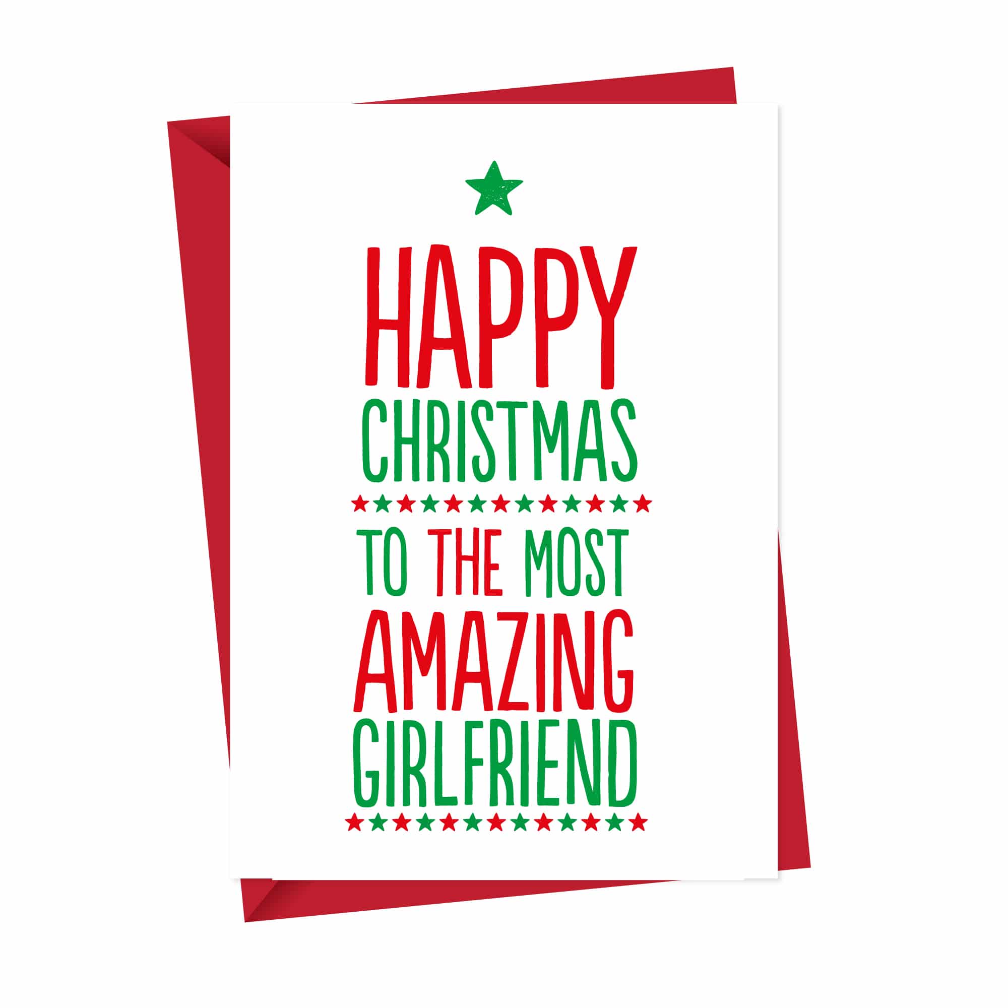 Amazing Christmas Girlfriend Card Christmas Card A Is For Alphabet