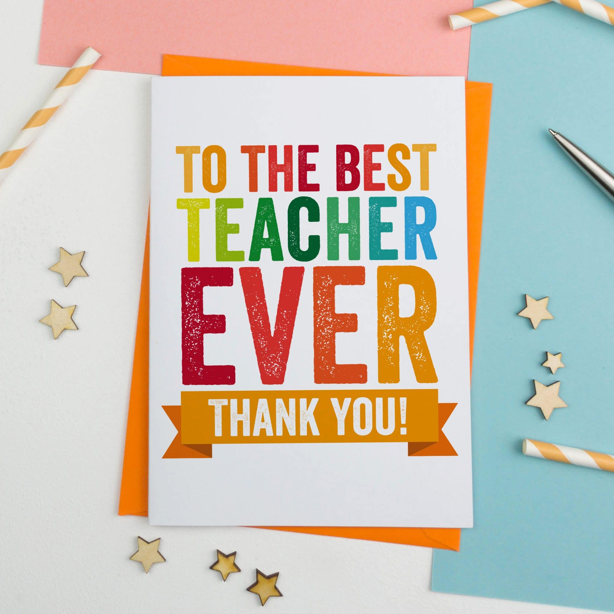 Best Teacher Card Thank You Teacher Card Congratulations Cards Greeting 